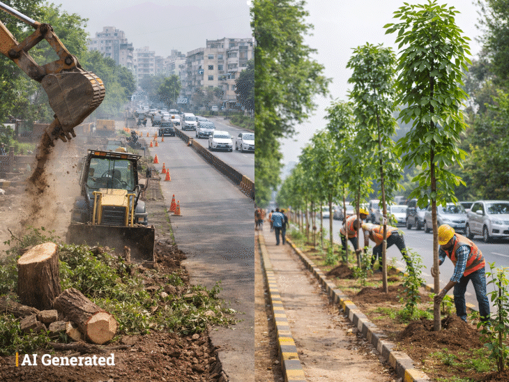 new-rule-for-tree-cutting-during-road-works:6-foot-trees-to-be-planted-with-full-care,-1,300-trees-in-place-of-130