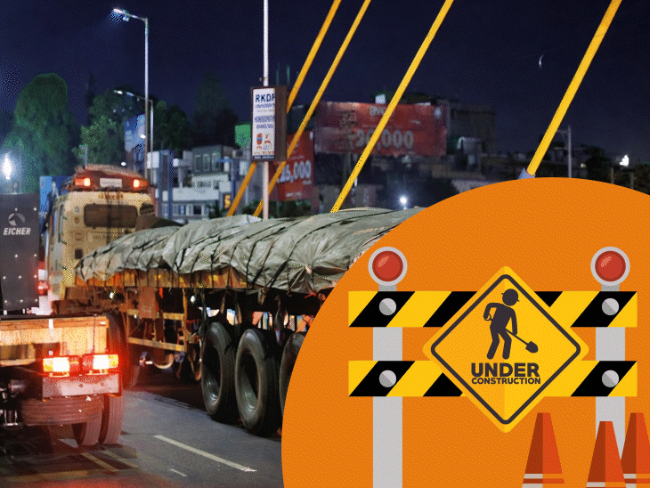 sukhi-sewania-rob-work-diverts-heavy-traffic-into-bhopal:20,000-trucks-strain-city-roads,-raise-risk-to-bridges-and-vip-road