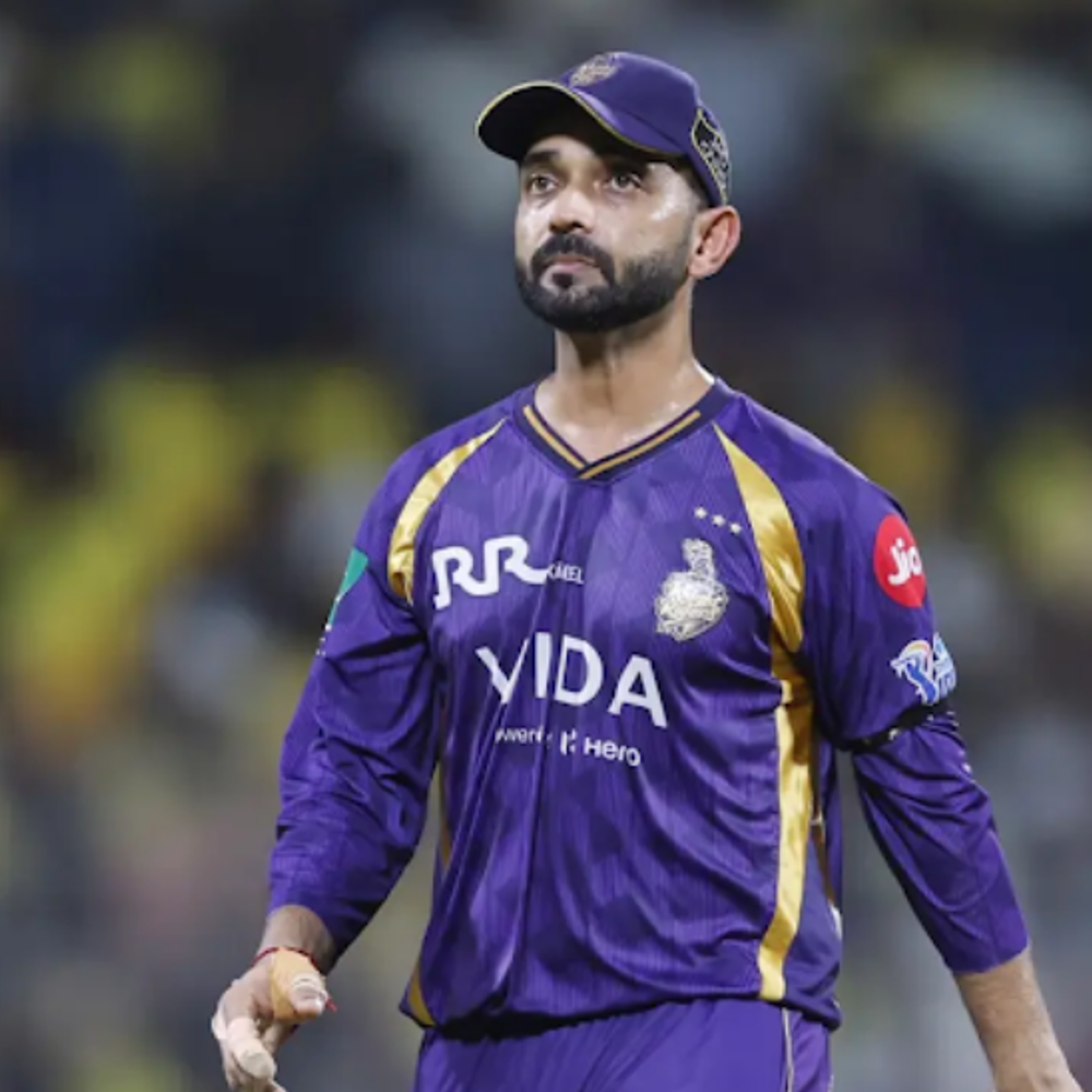 ajinkya-rahane-fined-₹12-lakhs,-more-misery-for-kkr-captain:kkr-skipper-fined-for-slow-over-rate-after-4th-defeat-this-season