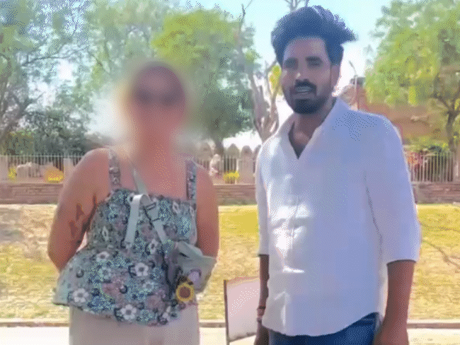 obscene-reel-with-russian-tourist-at-gwalior-fort-goes-viral:influencer-slammed-online-as-tourism-image-takes-a-hit