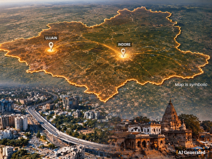 ujjain–indore-metropolitan-region-expanded-to-over-16,000-sq-km:bigger-than-mumbai,-bengaluru,-and-pune;-set-up-waits-approval-from-city’s-in-charge-officials