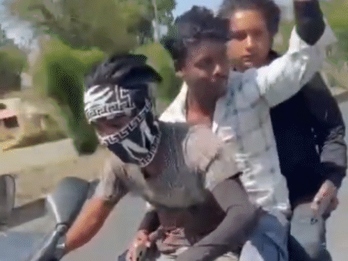 3-bikers-die-in-22-seconds-while-filming-reel,-live:wave-lighter-gun,-cut-across-traffic-before-crashing-into-truck