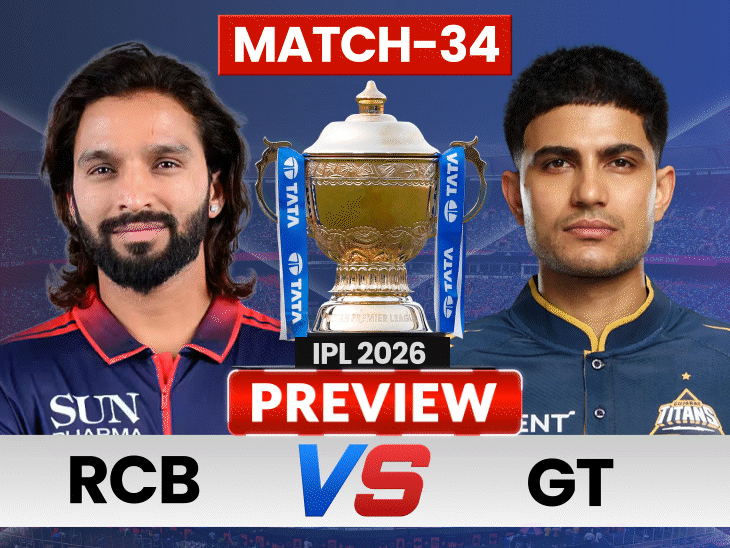 ‘king’-kohli-vs-‘prince’-shubman-as-rcb-host-gt:virat-nears-9,000-run-milestone;-gill-vs-bhuvi-in-focus-in-bengaluru