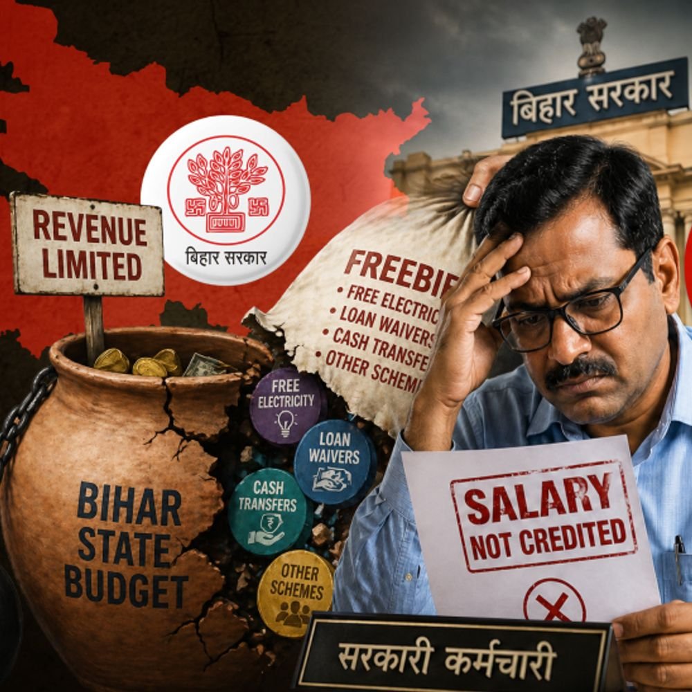 bihar-government-employees-go-unpaid-in-march-2026:how-rising-debt-and-freebies-are-impacting-state-budget