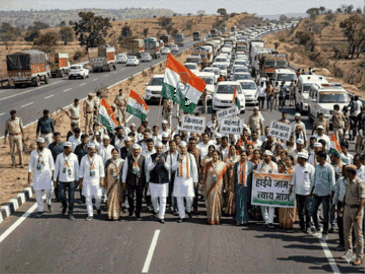 congress-to-block-agra-mumbai-nh-in-mp-tomorrow:protests-at-7-points-over-farmers’-issues,-senior-leaders-to-be-present