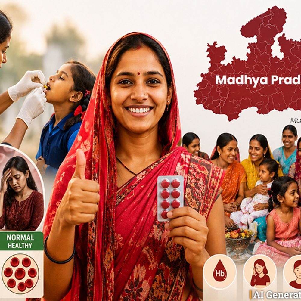 mp-tops-national-anaemia-mukt-bharat-rankings:scores-92.1-points-nationally;-strong-reporting-of-medicine-distribution-drives-top-rank