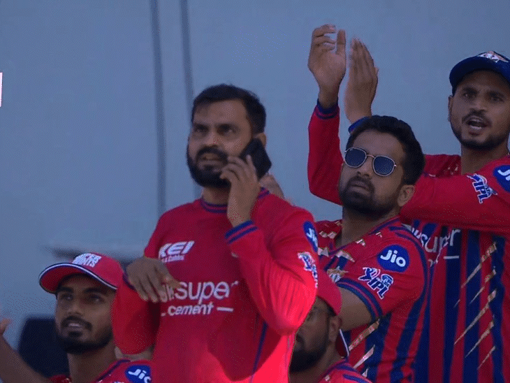 lsg-support-staff-seen-on-call-in-the-dugout:fresh-controversy-erupts,-fans-demand-punishment-from-bcci