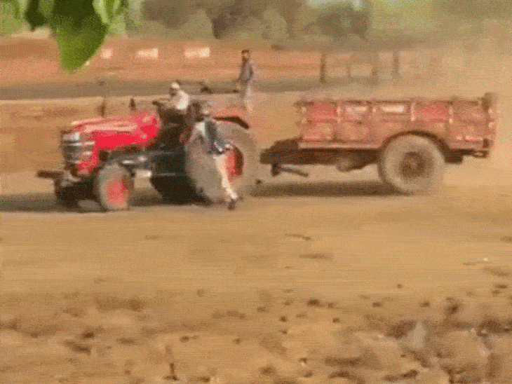forest-officials-nearly-run-over-by-tractor-in-umaria:had-gone-to-stop-illegal-sand-mining;-video-emerges,-accused-on-the-run