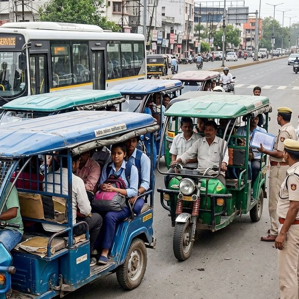 e-rickshaws-ply-on-bhopal-roads-without-fitness-certificate:drivers-face-a-strange-dilemma-as-vahan-portal-asks-for-puc-doc