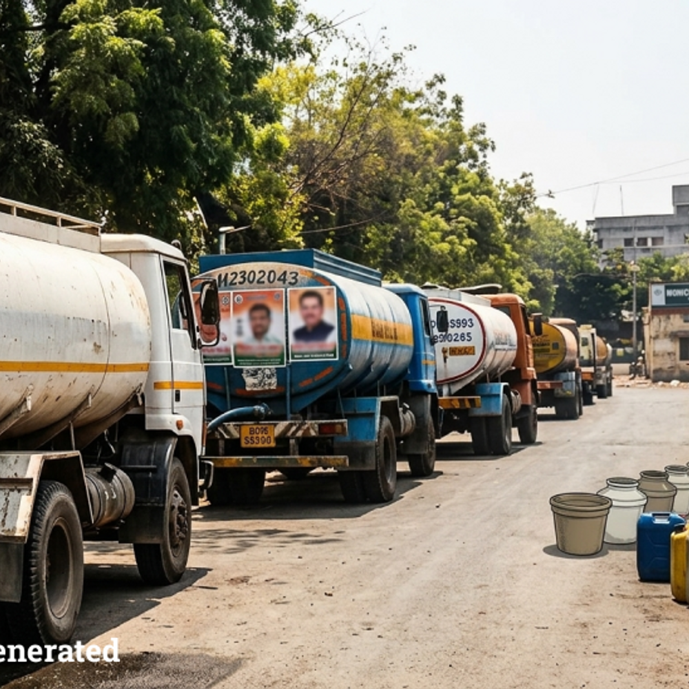 govt-water-goes-into-private-hands?:unmarked-tankers-freely-fill-water-from-public-tanks-amid-city-water-crisis