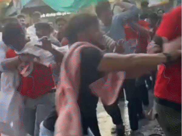 omkareshwar-darshan-row-triggers-kicks-and-punches:noida-devotees-clash-with-staff-over-restricted-bridge-side-temple-access