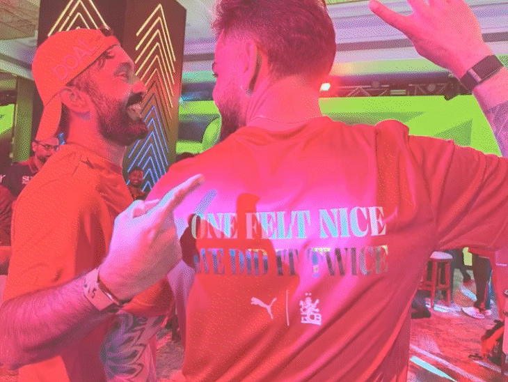 anushka-shares-kohli,-dinesh-karthik’s-celebratory-pose:siraj-congratulates-rcb-despite-losing-final,-rcb-fan-celebrations-go-rampant