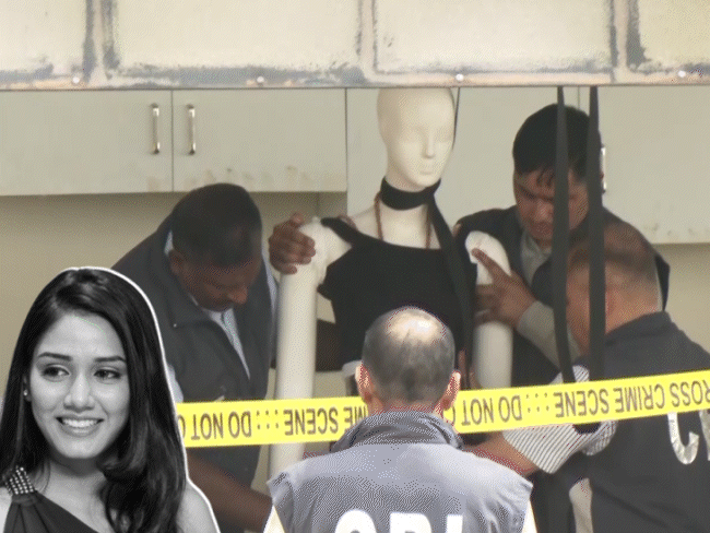 cbi-takes-giribala,-samarth-to-reconstruct-twisha’s-death-scene:80kg-dummy-hung-from-noose;-agency-also-summons-doctor-who-advised-abortion