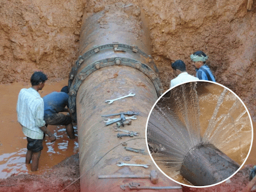 13-hour-repair-work-restores-narmada-water-line:70-tank-areas-affected;-normal-supply-resumes-from-today