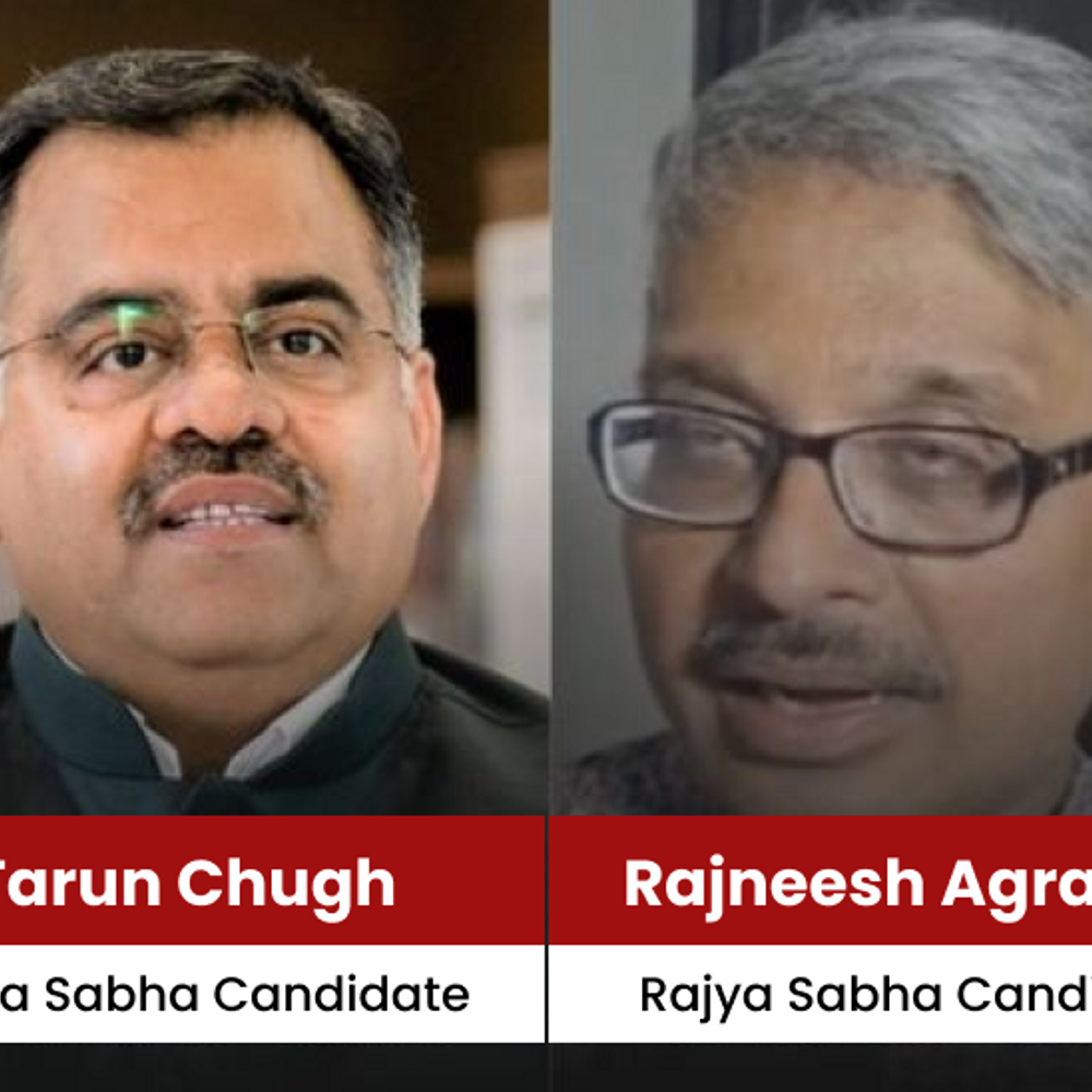 bjp-gears-up-for-rajya-sabha-election-day:tarun-chugh-and-rajneesh-agrawal-to-submit-nominations;-mlas-called-for-a-meeting-before-filing