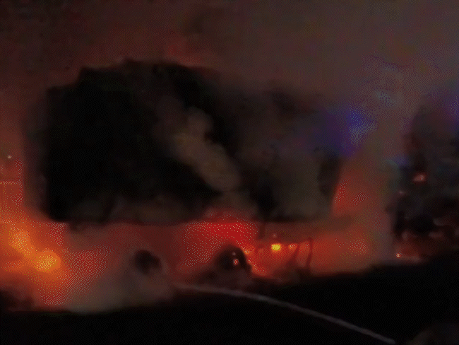 highway-horror-in-jabalpur:scooty-rider-crushed;-body-dragged-50-metres-before-vehicle-catches-fire