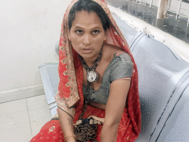woman-breaks-free-from-captivity-in-rajgarh:claims-husband-allegedly-confined-abused-her;-escapes-confinement-by-walking-6km-to-seek-help