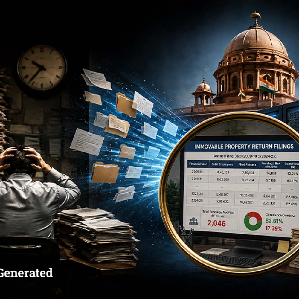 over-2,000-bureaucrats-missed-immovable-property-return-filings-in-2026:dopt-updates-16-years-of-data-overnight-after-being-questioned-over-lapses