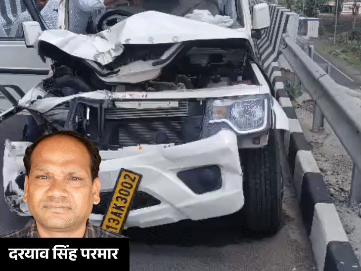 pwd-officer-killed-in-road-crash:head-crushed,-suffered-severe-chest-injuries;-bolero-rammed-into-concrete-wall