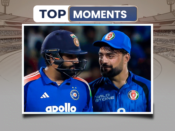 ‘le-lo,’-rohit-sharma-jokingly-asks-afghans-to-take-drs:gambhir-guides-afghanistan-players,-iyer-sends-his-bat-flying