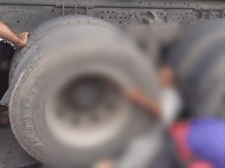 truck-runs-over-3-bike-riders-in-rewa:2-critically-injured-trapped-under-wheels;-one-killed