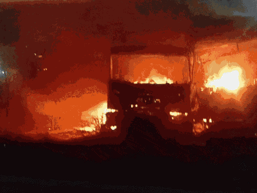 bus-truck-crash-leaves-8-dead,-including-6-burnt-alive:emergency-exit-gets-stuck;-villager-claims-fire-spread-due-to-cigarette-boxes-in-the-bus