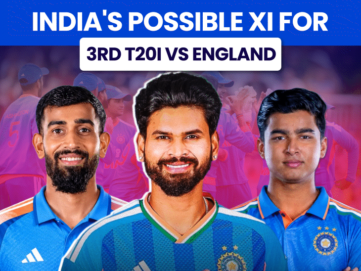 sooryavanshi-to-retain-opening-spot,-prince-yadav-replaces-ravi-bishnoi:too-many-left-handers-in-batting-order?-india’s-possible-xi-for-3rd-t20i