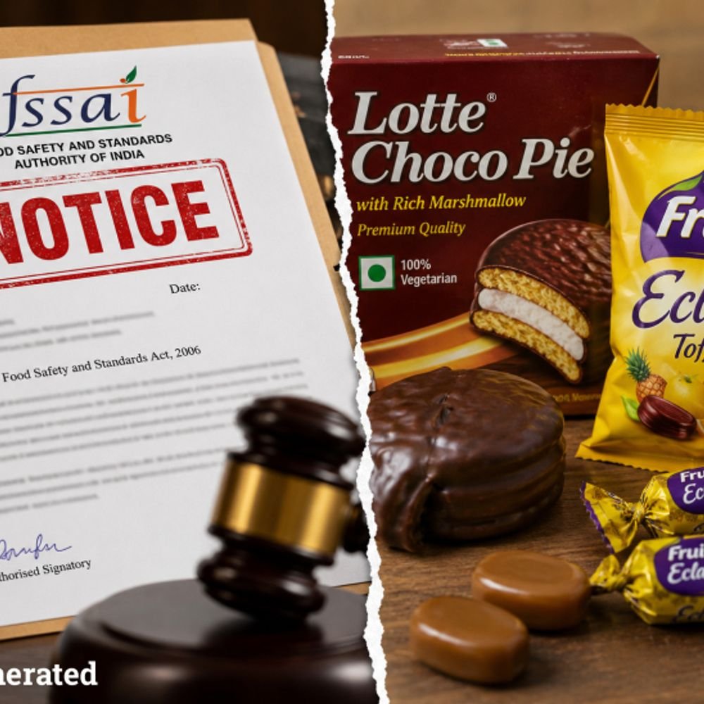 govt-sends-fresh-notices-to-food-companies:finds-lottee-choco-pies-100%-vegetarian-claim-to-be-misleading