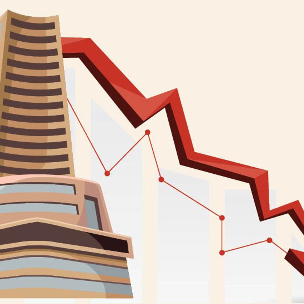 sensex-falls-more-than-200-points-to-77,900:nifty-loses-50-points;-heavy-selling-in-realty-and-fmcg-shares