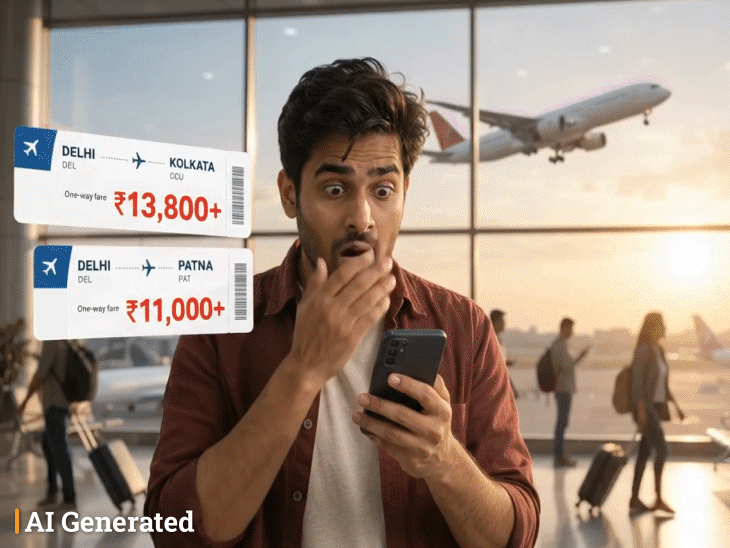 flight-ticket-prices-skyrocket-before-festive-season:airfares-to-kolkata-patna-from-delhi-start-from-₹10,000-minimum-for-durga-puja-chhath