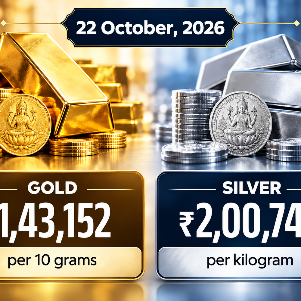 gold-becomes-₹3,000/10-gm-cheaper-in-3-days:10-grams-of-gold-priced-at-₹143-lakh,-silver-falls-to-₹2.01-lakh/kg